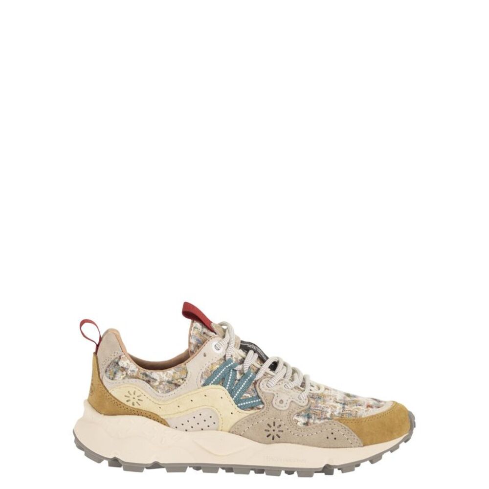 Flower Mountain Women Yamano 3 - Sneakers In Suede And Technical Fabric